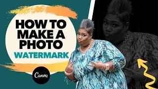 How to Create a Photo Background or Watermark in Canva