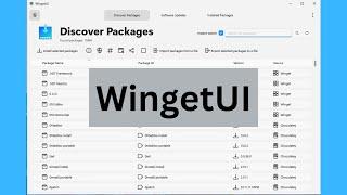 WingetUI - a graphical front-end for Winget