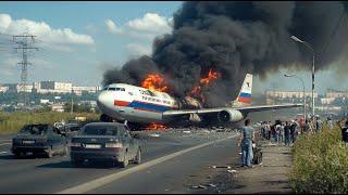 13 Minutes Ago! Russian IL-96 Plane Carrying Russian President and Ministers Explodes in Mid-Air