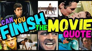 Ultimate MOVIE QUOTE Challenge | Finish the 30 ICONIC MOVIE QUOTES