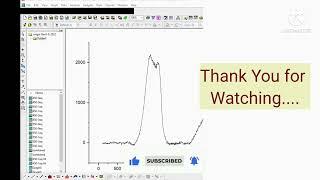 How to Smooth a graph in origin | Baseline correction | Raman spectra #ScienceAnalysis