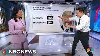 Steve Kornacki: New poll shows Trump approval underwater due to low marks on the economy