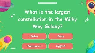 Explore the Wonders of the Milky Way! #space #quiz #learning