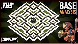 NEW BEST TH9 HYBRID/TROPHY Base 2023!! | Town Hall 9 (TH9) Hybrid Base Design – Clash of Clans