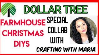 4 DOLLAR TREE CHRISTMAS  DIYS ~ FARMHOUSE CHRISTMAS HOME DECOR