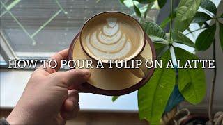 How to pour perfect tulip latte art 