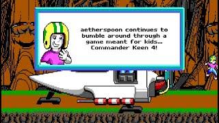 aetherspoon continues to bumble around through a game for kids. (Let's Play Commander Keen 4 e5)