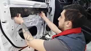 Шумоизоляция дверей нового Mitsubishi Pajero Sport