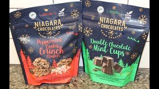 Niagara Chocolates: Peppermint Cookie Crunch Clusters & Double Chocolate Mint Cups Review