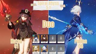 C1 Hutao & C6 Furina Duo Spiral Abyss 5.1