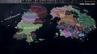 Hearts of Iron IV: Equestria at War - Timelapse 1007 - 1024 (Pax Chrysalia) #2