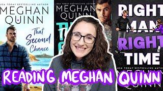 I read three Meghan Quinn books to see if her books are for me | Author Binge Reading Vlog