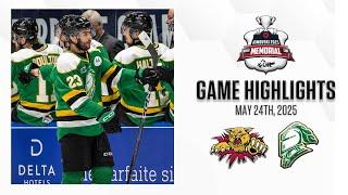 Memorial Cup Highlights: Moncton Wildcats @ London Knights May 24, 2025