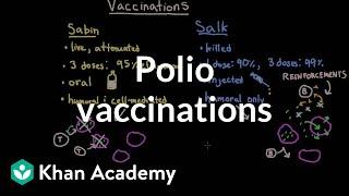 Polio vaccinations | Infectious diseases | NCLEX-RN | Khan Academy