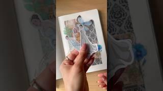 Scrapbook journal with me#asmr #shorts #satisfyingcrafts #journal #diary