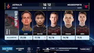 [RUS] Astralis vs. Mousesports Мар 2 | Астралис Маусспортс  | IEM Katowice 2021 BО3 |  Сидим чилим