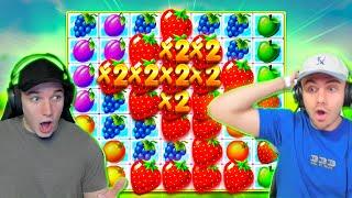 FRUIT PARTY SLOT WENT CRAZY!! ($100,000+ WIN)