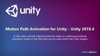 Motion Path Animation with 3ds Max and Unity - Unity 2018.4