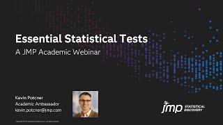 JMP Academic - Essential Statistical Tests