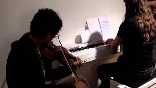 Nikos Mavridis - violin and Ardek (Clemens Wijers) - piano playing a Carach Angren medley