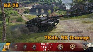 BZ-75 - 9K Damage, 7Kills, Ace tanker - World of Tanks