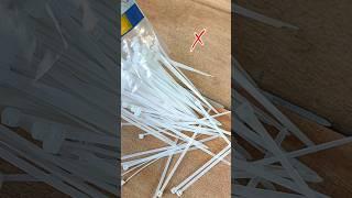 Clever tip and trick for the Cable ties #diy #tipandtrick #shorts