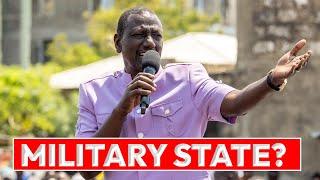 Resigned & Tensed Ruto Hints On Surrendering His Government to Military