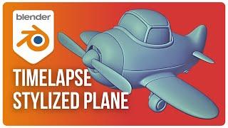 Creating 3D Stylized Plane in Blender | Modeling Timelapse