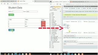 Store HTML Table data in Database | HTML | PHP | MySQL | JavaScript