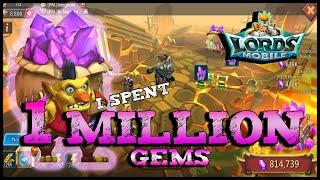 Lords Mobile: 1 Million Gems, spent in Labyrinth!