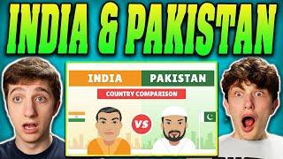 Americans React to India vs Pakistan - Country Comparison!