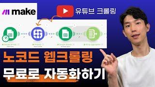 유튜브 데이터, 코딩 없이 무료로 자동 수집하기! MAKE + SerpApi 완벽 튜토리얼
