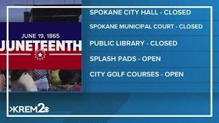 Here is what will be open and closed in the Inland Northwest on Juneteenth