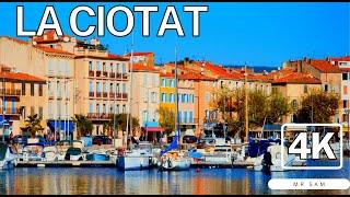  La Ciotat, Walking tour in Picturesque city in the South Of France, 4K