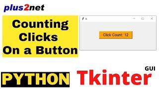 Counting and displaying number of clicks on a button inside a Tkinter window