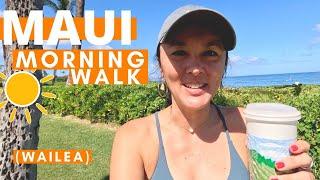 Morning Oceanside walk in Wailea (2024) | MAUI