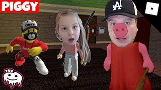 RIDER A BÁRA UTÍKAJÍ PŘED PRASÁTKEM tNo - Piggy [ALPHA] | ROBLOX Tatínek a Barunka CZ