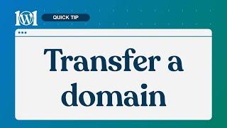 Transfer a domain to WordPress.com