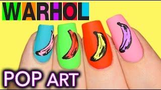 Boyfriend does my voiceover | Andy Warhol Banana POP Art Nails