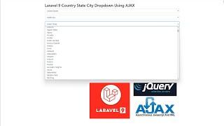 Laravel 9 Country State City Dropdown Using AJAX