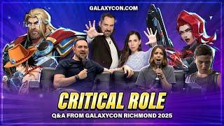Critical Role Q&A | GalaxyCon Richmond 2025