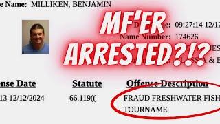 Ben Milliken MF’er Arrested for Tournament Fraud??? The real story w/ what’s wrong w/  bass fishing!