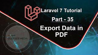 Laravel 7 Tutorial - Export Data in PDF