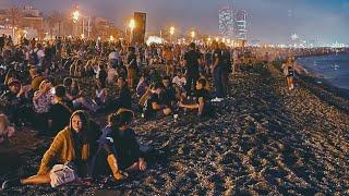 Barcelona. Fireworks On The Feast Of Sant Joan