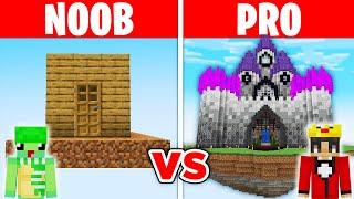 Minecraft NOOB vs PRO: SAFEST SKY HOUSE BUILD CHALLENGE