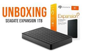 Seagate Expansion 1TB USB3.0 External Hard Drive Unboxing