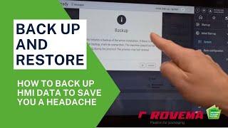 Backing Up and Restoring Your ROVEMA Packaging Machine HMI Data