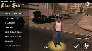 (8 kb) How to install Skin Selector mod on GTA San Andreas for android 1000% working in hindi