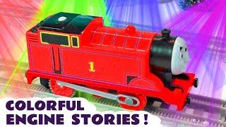 Colorful Toy Train Engine Stories with Thomas Trains