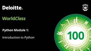 Python Module 1: Introduction to Python